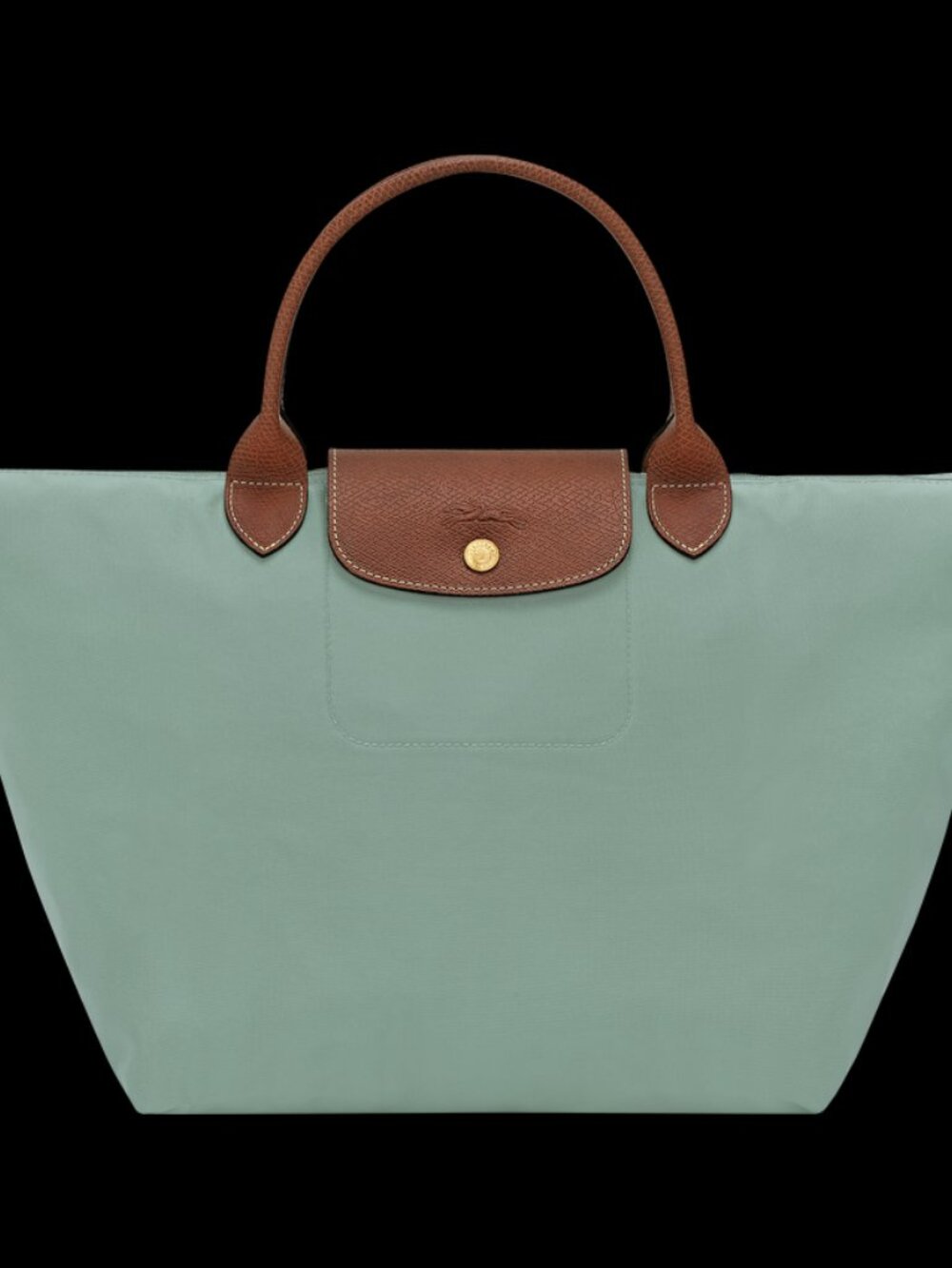Longchamp Le Pliage Original Medium Top Handle Handbag in Celadon